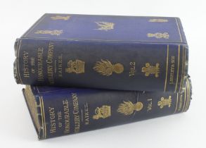 Books the history of the Honourable Artillery Company Vol 1 and Vol 2 by Captain G A Raikes