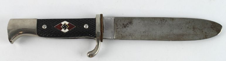 German Hitler Youth dagger, tip damaged and no scabbard hence.