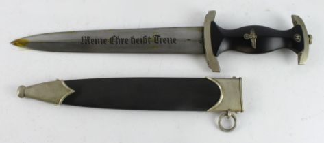 German 3rd Reich 1936 Transitional Period Waffen SS Enlisted Mans/ Nco’s Dagger. Maker Eickhorn.