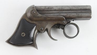 Remington Elliot .32 Rim-fire Pepperbox Derringer, serial number 15216 dates to mid-1870s, with 3/
