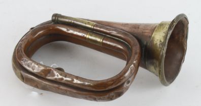 WW1 bugle marked to the 1st Cameroonian Highlanders.
