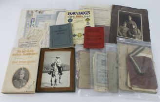 WW2 soldier’s documents service and pay books, release books and various other service documents.