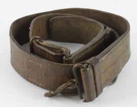 WW1 Canadian Expeditionary Force Oliver Pattern 1914 Leather Belt with Snake Buckle.