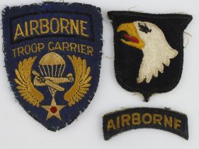 Badges American Airborne, 2 types.