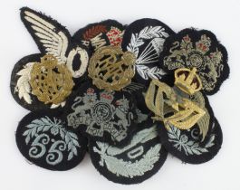 RAF WW2 Metal and Cloth badges all original.