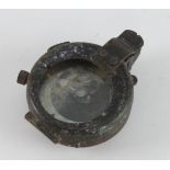 WW1 1915 dated pocket compass, vendor states found in Thiepval Woods, Somme, France.
