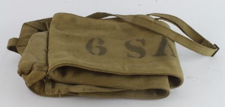 WW2 SAS webbing rifle bag stencilled to one side 6 SAS.