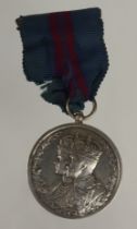 Delhi Durbar 1911 medal, engraved (C.B.Woolford G.I.P.R. for Services During Coronation 1911-12).