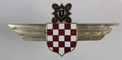 German / Croatian Pilots badge, sometimes seen worn by Luftwaffe Officers.