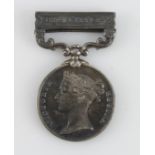 IGS 1854 with Burma 1887-89 clasp (1723 Pte J Moore 2d Bn Norfolk Regt). Confirmed to roll