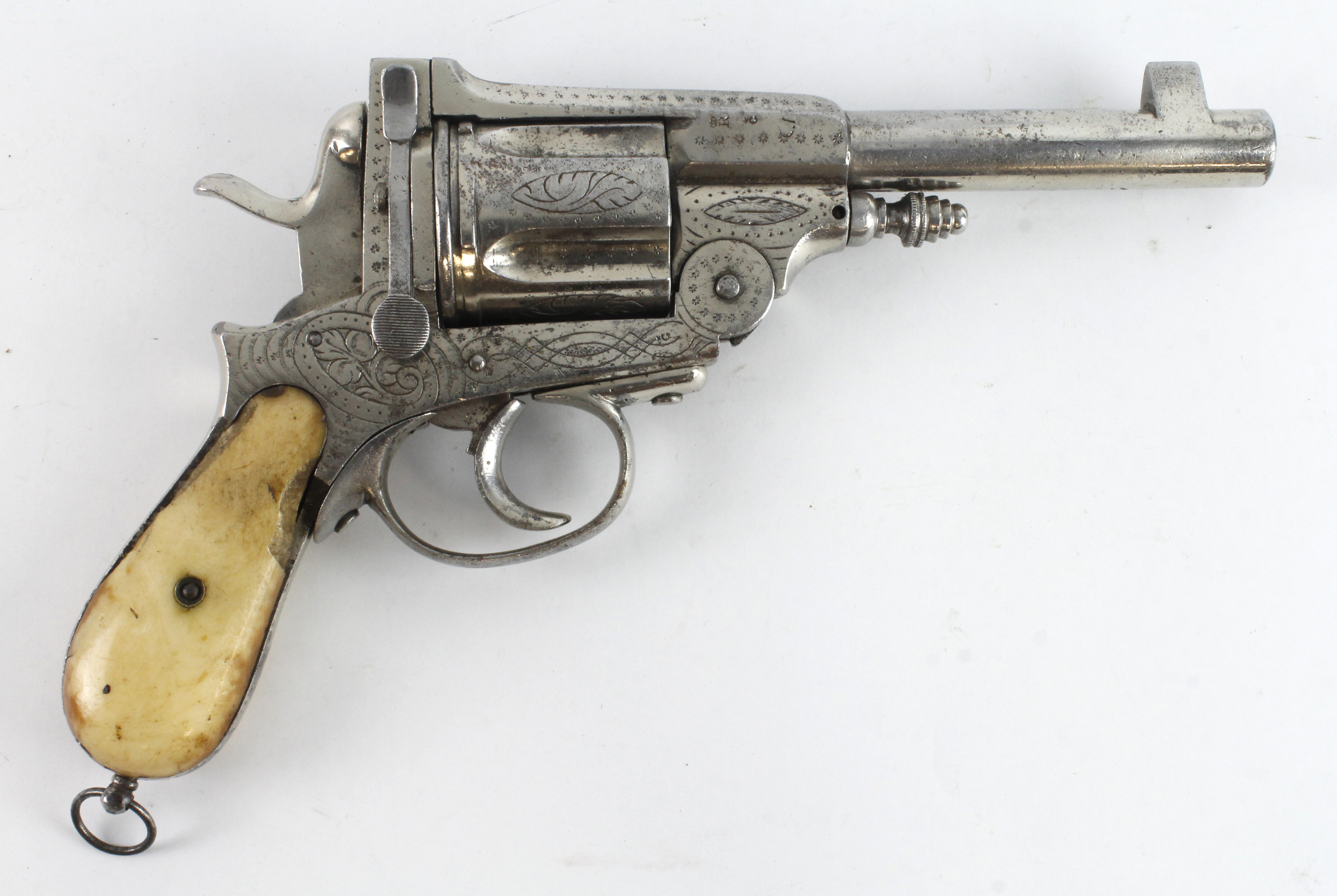 Montenegrin Double-action Gasser Revolver, circa 1885, double-action, chambered in 11.3×36mmR, 5 1/2