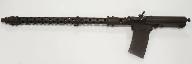 German MG13 machine gun in semi relic condition dated 1938. No internal components or barrel.