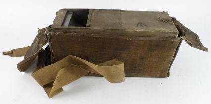 WW1 British Adams Folding Trench Periscope in its original canvas carry case. Circa 1916.