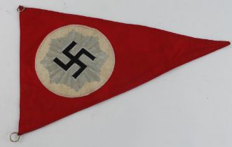 German 3rd Reich Luftschutz pennant flag