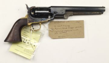 Superb REPLICA of an 1851 Colt .36 Calibre, Navy Revolver with the early brass, square back