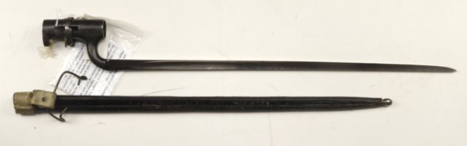 Pattern 1853 Socket Bayonet for the Enfield Rifle converted for use as in the film ‘Revolution’,