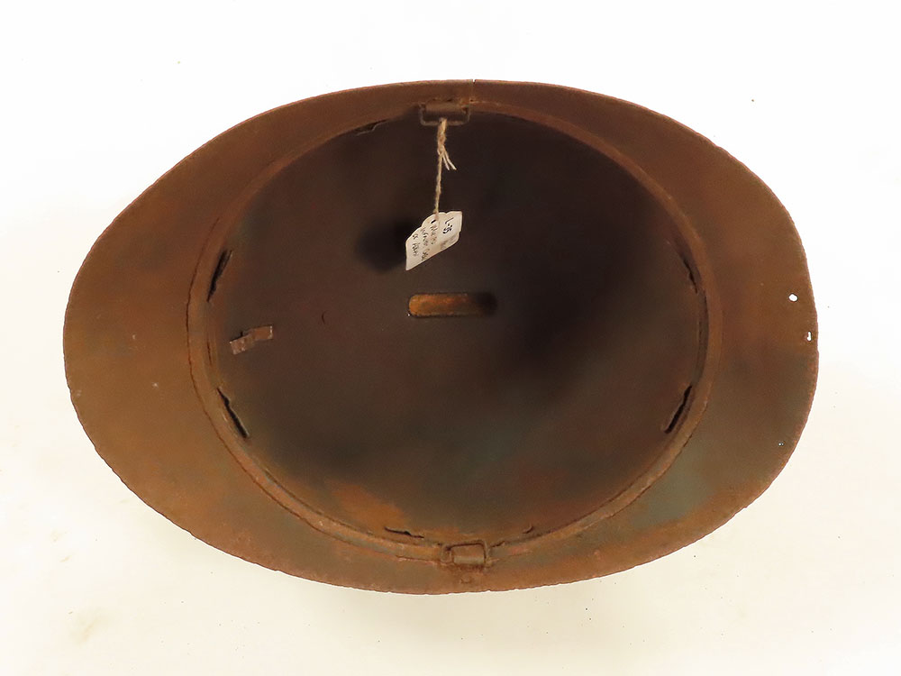 WW1 French Mle 1915 Adrian Helmet Badged to the Infantry. No Liner. - Image 2 of 2