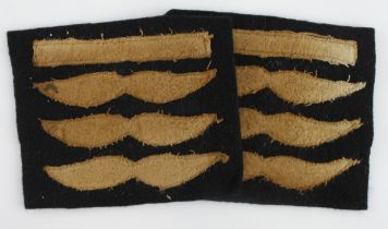 German Luftwaffe sleeve rank badges, pair.