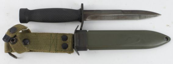 German made US M7 ? Knife bayonet, blade approx 6", composite built "Made in Germany" to plastic