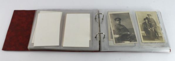 WW1 and WW2 collection of various photo postcards etc folder full.