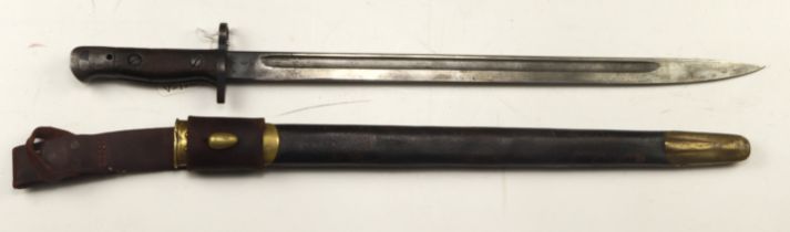 Bayonet P'07 for the SMLE WW1 Rifle made by Enfield in March 1934, Egyptian Farsi markings to