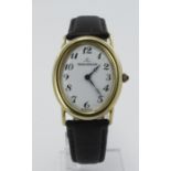 Gents 18ct cased Jager-LeCoultre Ellipse manual wind wristwatch, ref. 9029, circa 1970s. The white