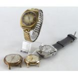 Four gents automatic wristwatches, various makers. AF