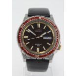 Seiko Sports 100 'Root Beer' stainless steel cased gents quartz wristwatch, ref. 7123-823B. The