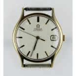 Gents 9ct cased Omega automatic wristwatch, ref. 1625422, serial. 38191xxx, circa 1974. The silvered