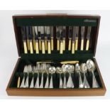 Flatware (approx 3.5Kg) with many pieces being Victorian. Housed in a modern box with a quantity