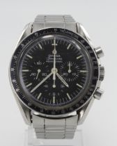 Omega Speedmaster Professional stainess steel cased gents manual wind wristwatch, ref. 145022, circa