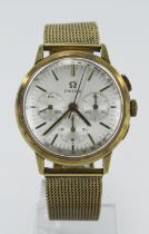 Gents gold plated Omega manual wind chronograph wristwatch, ref. 101.010-63, serial. 22826xxx, circa