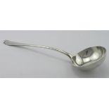 Hanoverian pattern silver soup ladle hallmarked for Mappin & Webb, London 1918, weighs 8.5oz