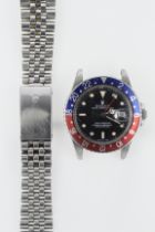 Rolex Oyster Perpetual date GMT-Master 'Pepsi' stainless steel cased gents wristwatch, ref. 16750,