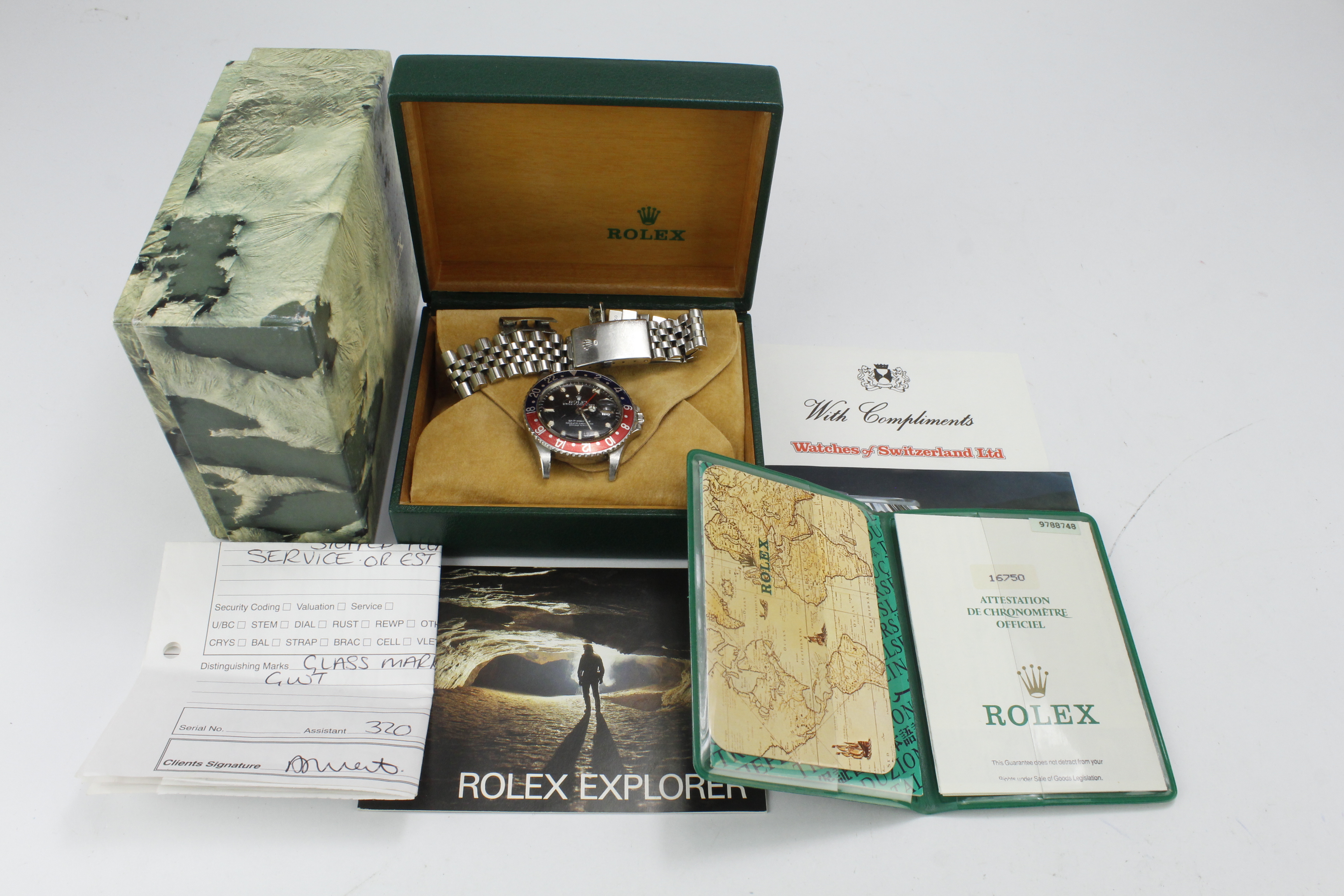 Rolex Oyster Perpetual date GMT-Master 'Pepsi' stainless steel cased gents wristwatch, ref. 16750, - Image 5 of 5