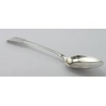 Fiddle pattern silver gravy/serving spoon hallmarked RR London 1821, weighs 3oz.