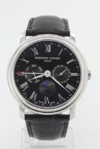 Frederique Constant Classics Moonphase stainless steel cased gents quartz wristwatch, ref. FC-