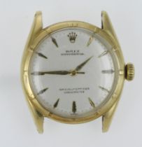 Rolex Oyster Perpetual 'Bubble Back' 18ct cased gents wristwatch, ref. 6085, serial. 769xxx, circa