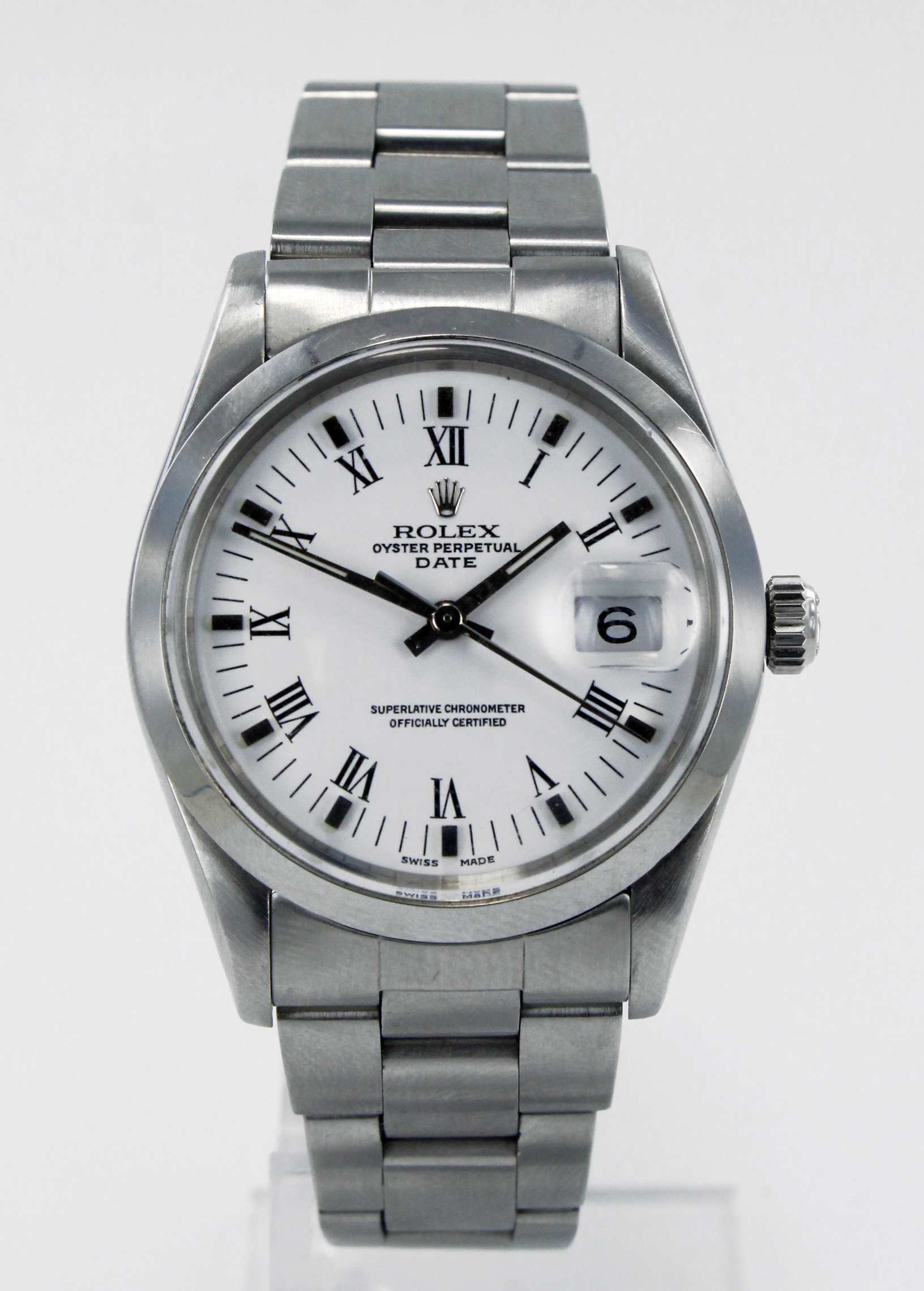 Rolex Oyster Perpetual Date stainless steel cased gents wristwatch, ref. 15000, serial. 7183xxx,