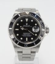 Rolex Oyster Perpetual Date Submariner stainless steel cased gents wristwatch, ref. 16610T,