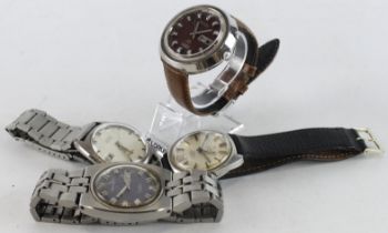 Four gents automatic wristwatches, various makers. All working when catalogued
