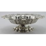 Highly ornate Victorian silver Comport, hallmarked HH Sheffield 1894, weighs 11.5 oz approx.