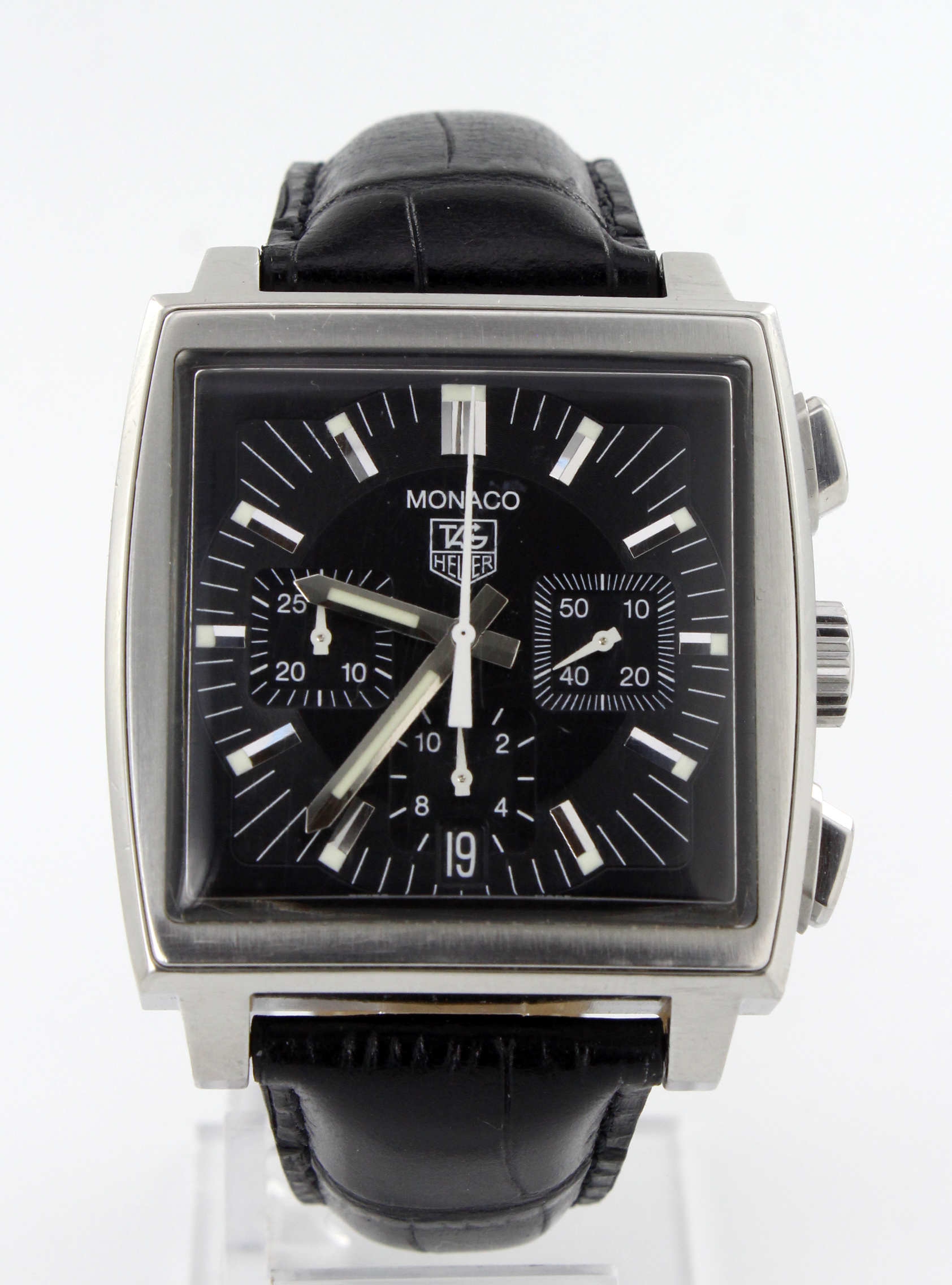 Tag Heuer Monaco stainless steel cased gents automatic chonograph wristwatch, ref. CW2111-0. The