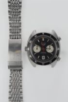 Heuer Autavia stainless steel cased automatic chonograph gents wristwatch, ref. 1163, serial.