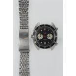 Heuer Autavia stainless steel cased automatic chonograph gents wristwatch, ref. 1163, serial.