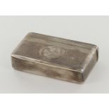 Silver Vesta box. Hallmarked London 1870. With an Aprey stamp inside of lid with engraving "FROM B.