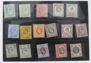 GB - KEDVII Jubilee set to 1/- (1902-10) mm except the 3d used. Estimated on the cheapest
