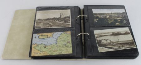 Somerset collection in modern binder, street scenes, views of various areas & villages (approx 160+)