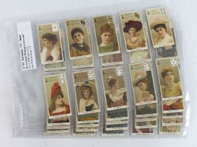 Will's - Actresses (brown back P/C inset) complete set 1898 in pages VG cat value £1100