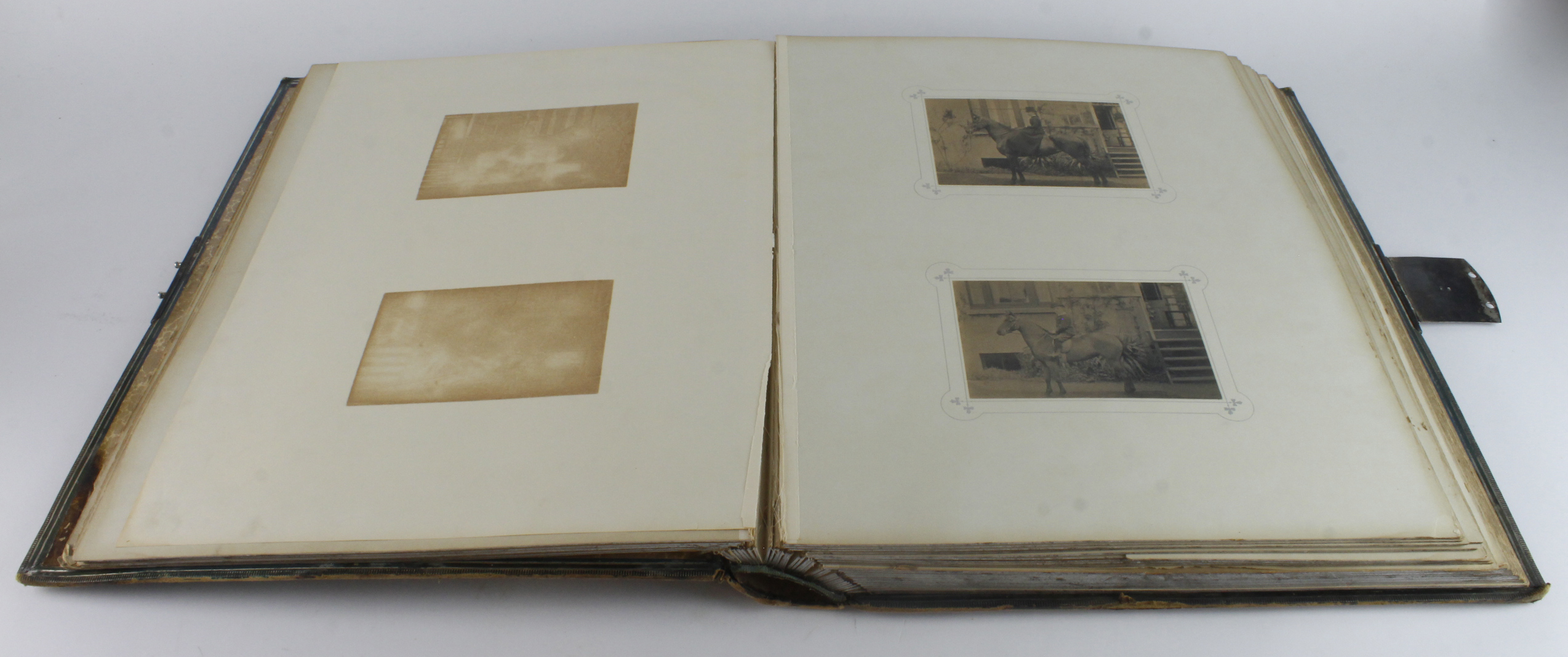Masonic interest. A large leather bound album with silver hallmarked mounts relating to Masonic - Image 3 of 3